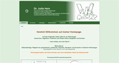 Desktop Screenshot of heimtieraerztin.de